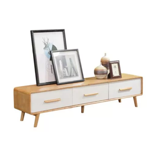 全實木3櫃桶電視櫃-160cm