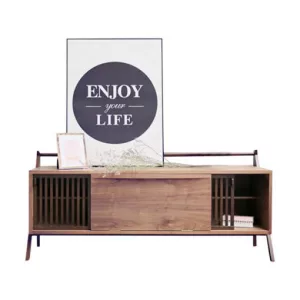 全實木趟門電視櫃